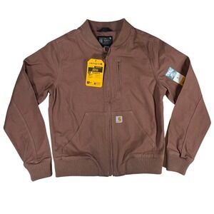 Carhartt Rugged Flex Jacket Womens S Brown Clay Relaxed Fit NWT